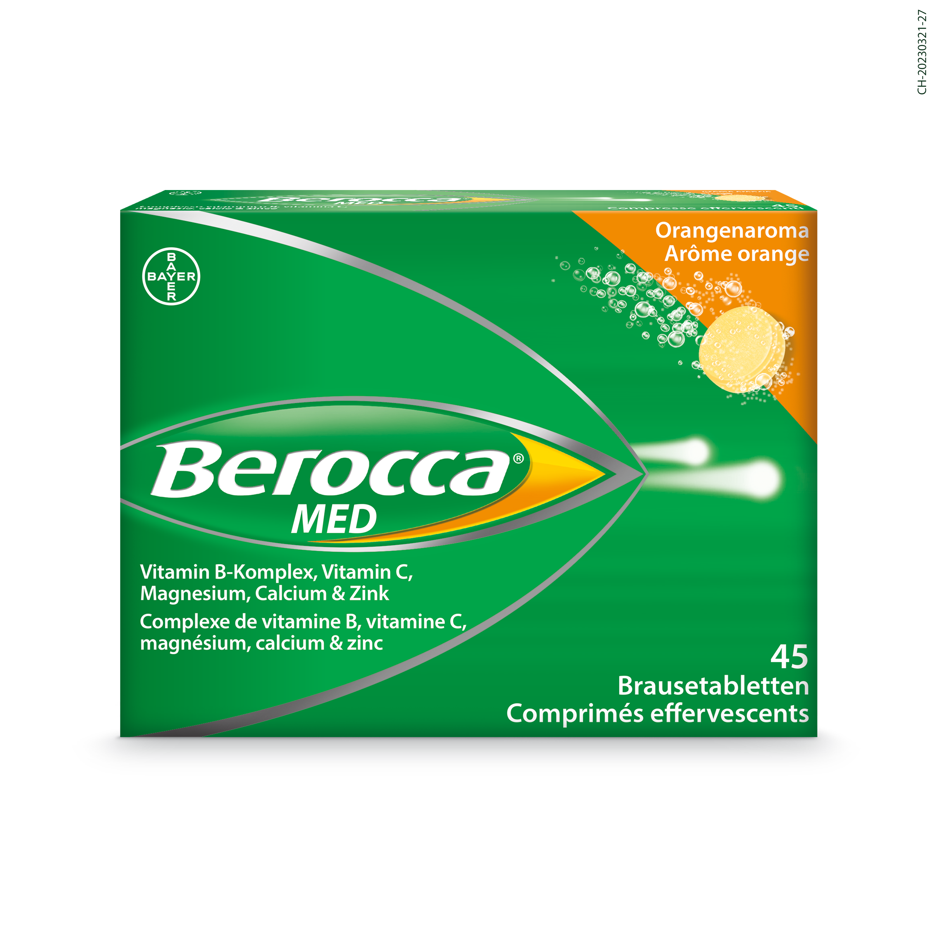 Berocca MED, Brausetabletten Orangenaroma