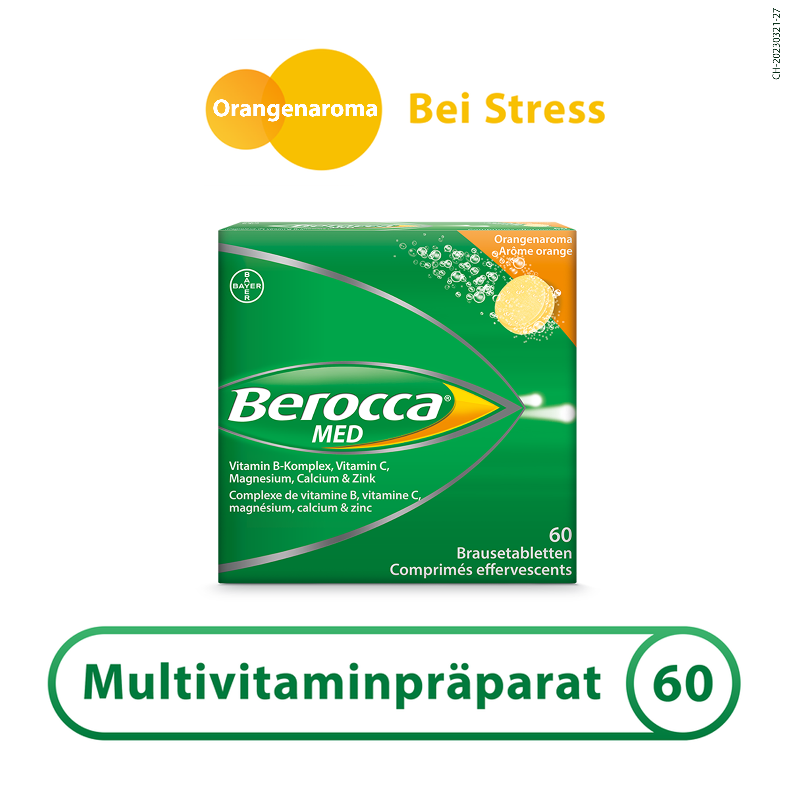 Berocca MED, Brausetabletten Orangenaroma