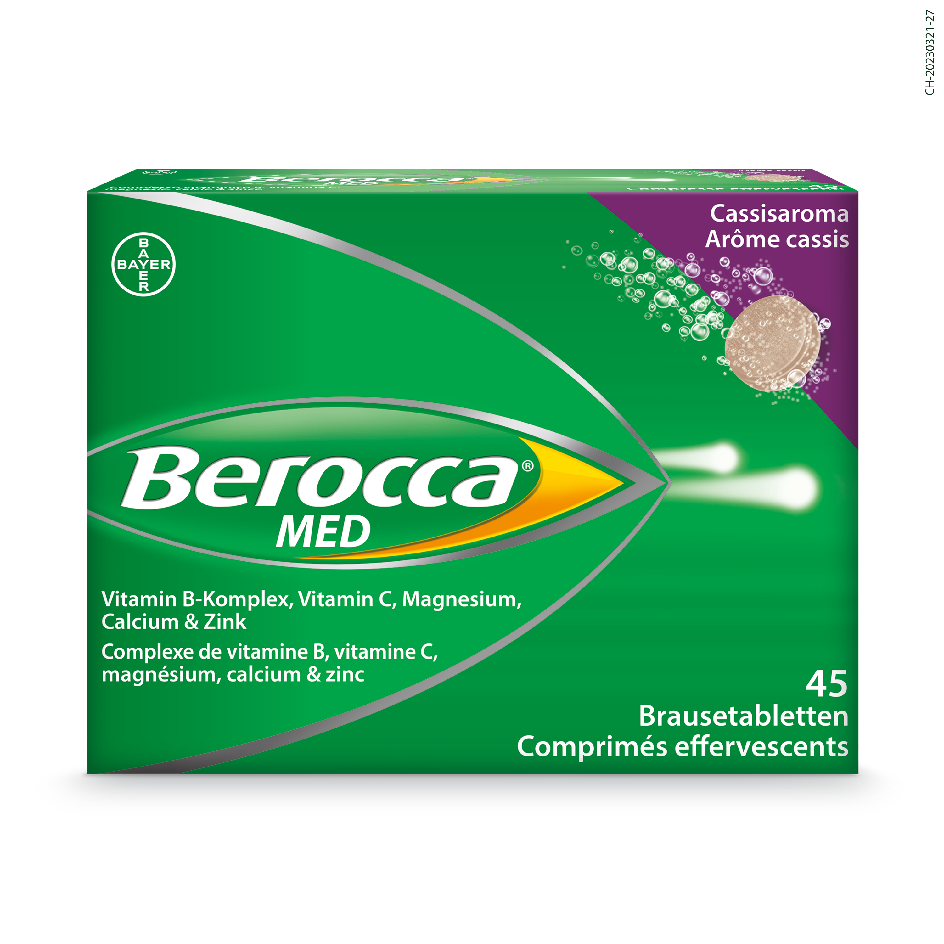Berocca MED, Brausetabletten Cassisaroma