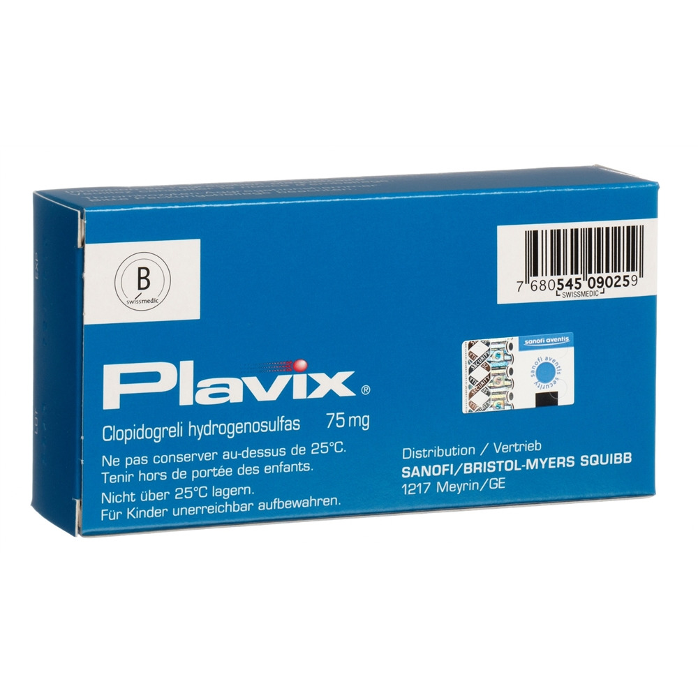 Plavix 75 mg, comprimés filmés