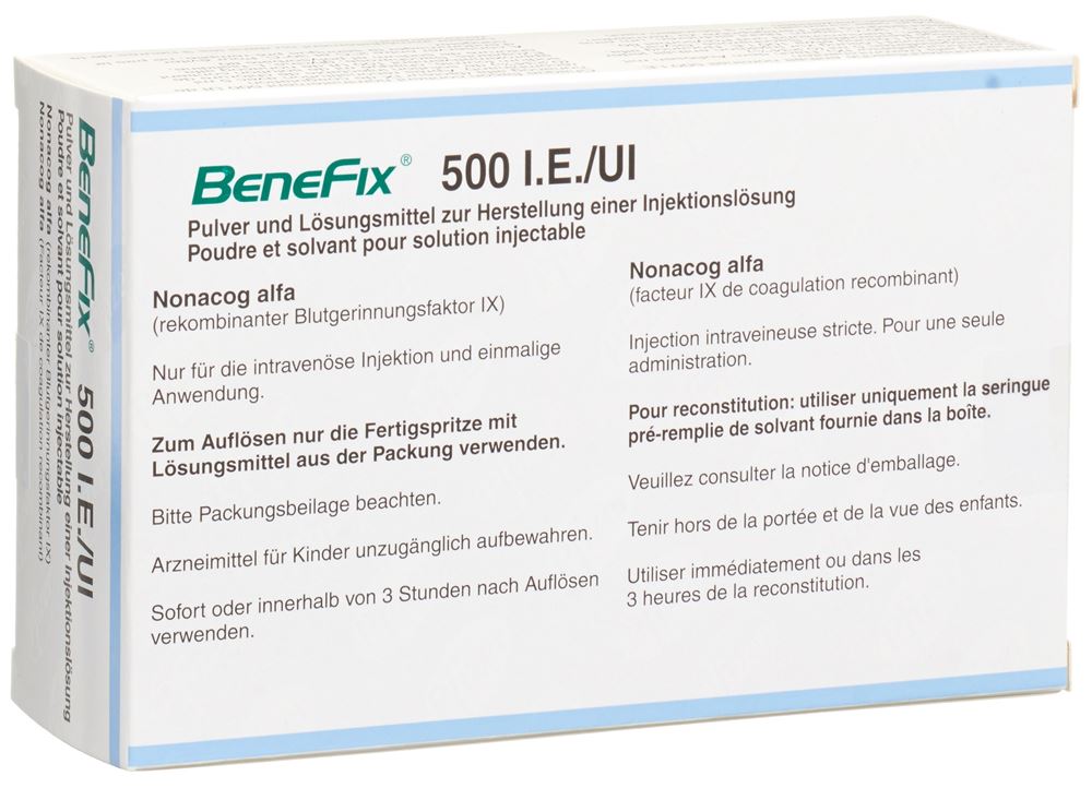 BENEFIX subst sèche 500 UI c solv flac 5 ml