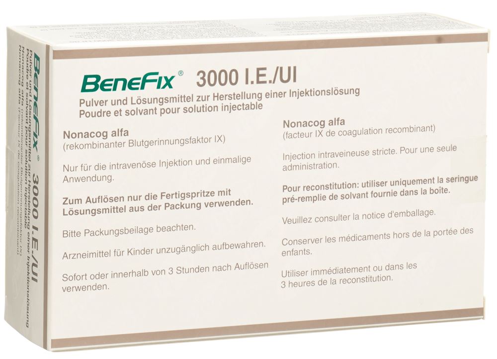 BeneFIX 3000, Pulver und Lösungsmittel zur Herstellung einer Injektionslösung