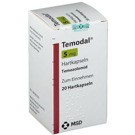 TEMODAL caps 5 mg sach 5 pce