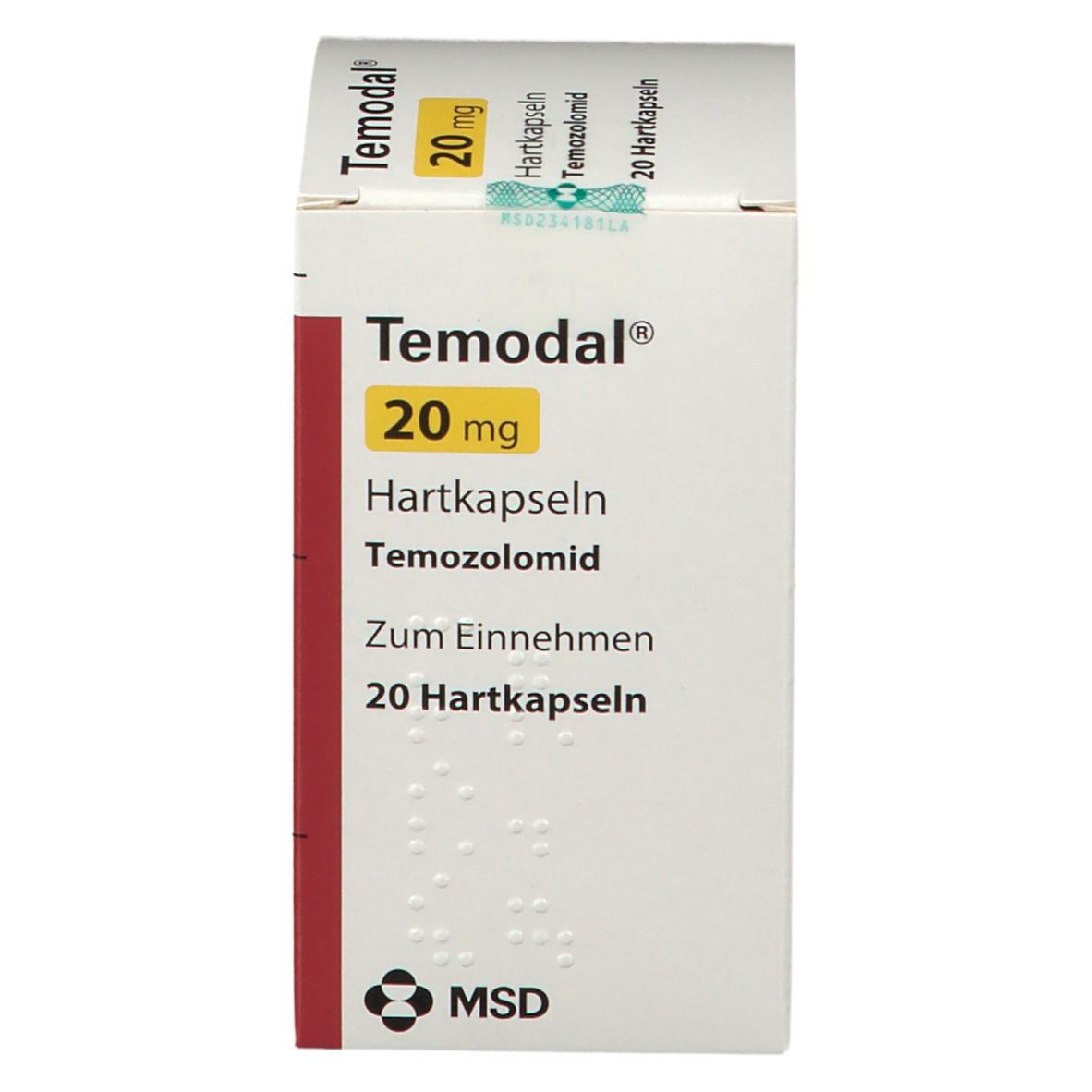 TEMODAL caps 20 mg sach 20 pce