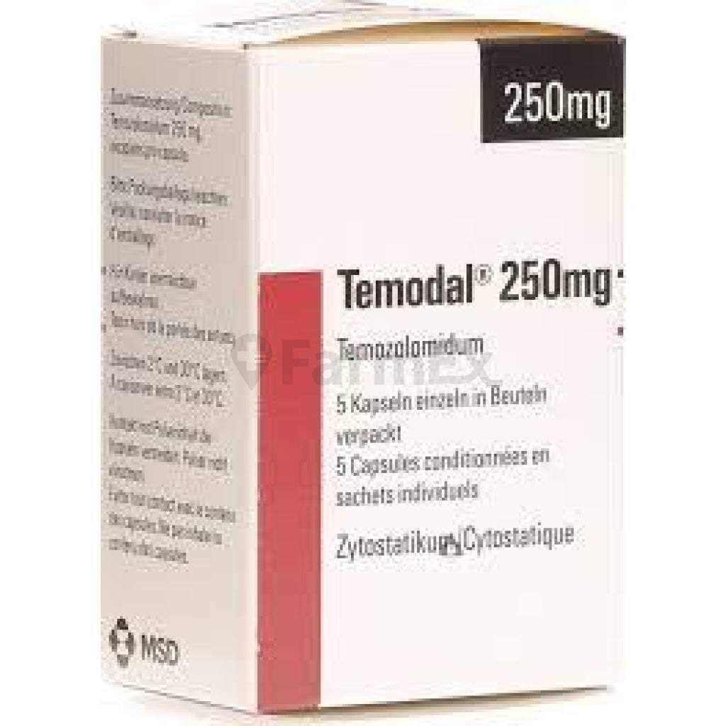 TEMODAL caps 250 mg sach 5 pce