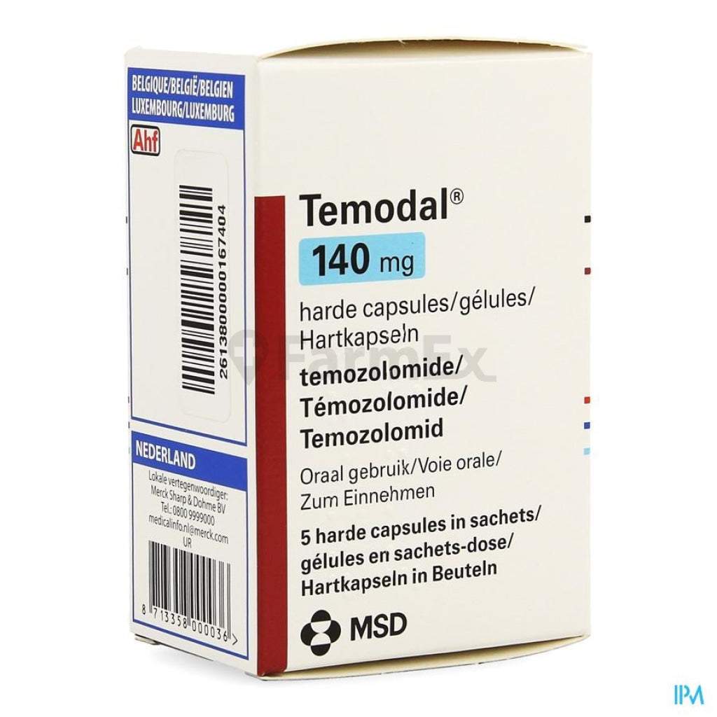 TEMODAL caps 140 mg sach 5 pce