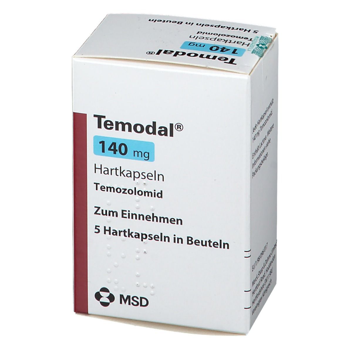 TEMODAL caps 140 mg sach 20 pce