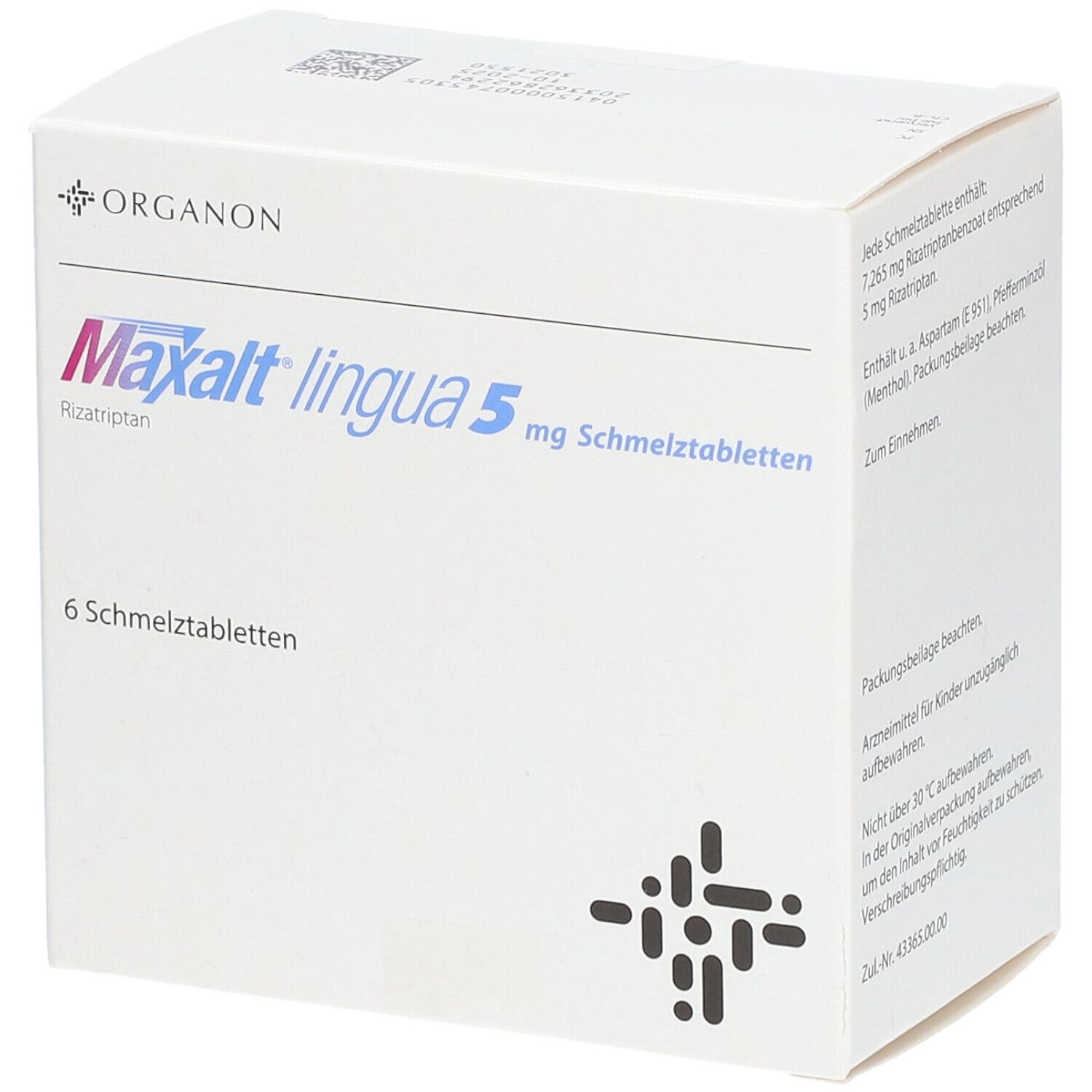 MAXALT Lingual cpr orodisp 5 mg 6 pce