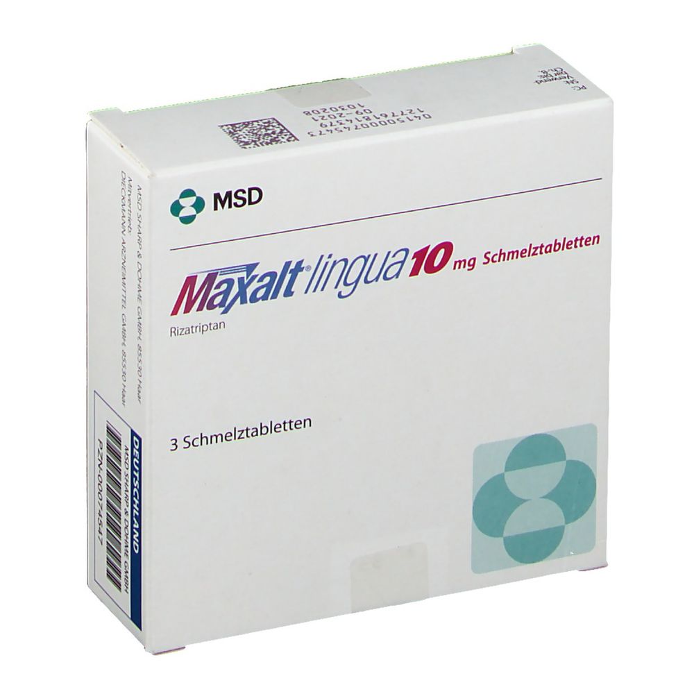 MAXALT Lingual cpr orodisp 10 mg 3 pce