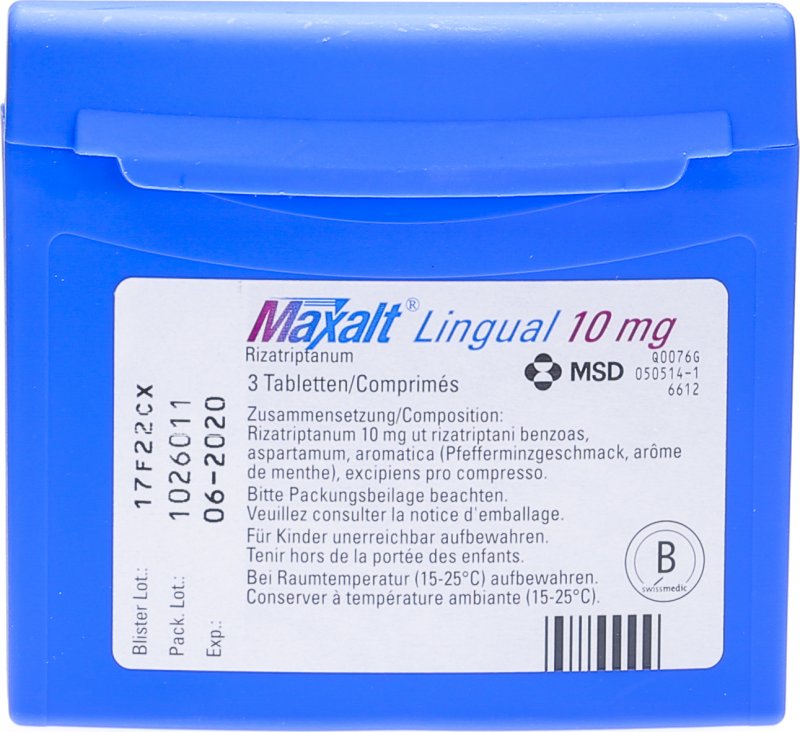 MAXALT Lingual cpr orodisp 10 mg 6 pce