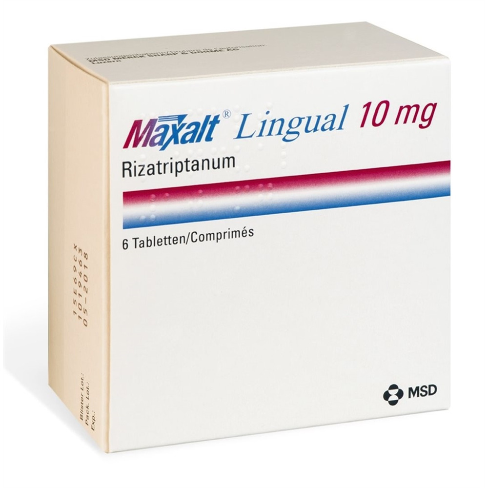 MAXALT Lingual cpr orodisp 10 mg 6 pce