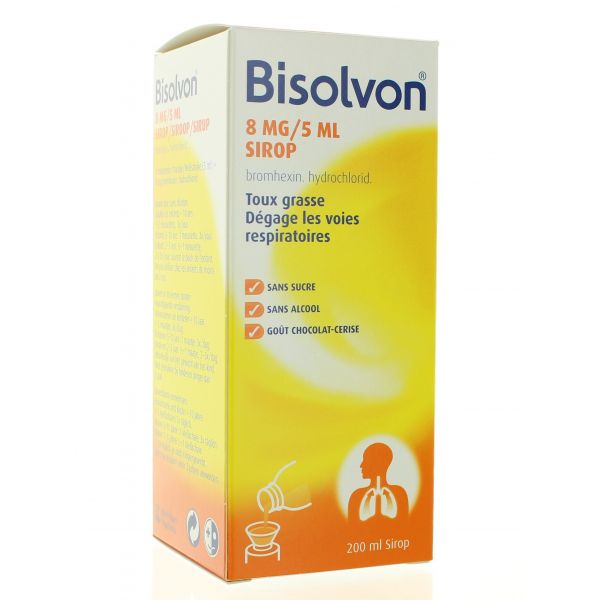BISOLVON sirop contre la toux fl 200 ml