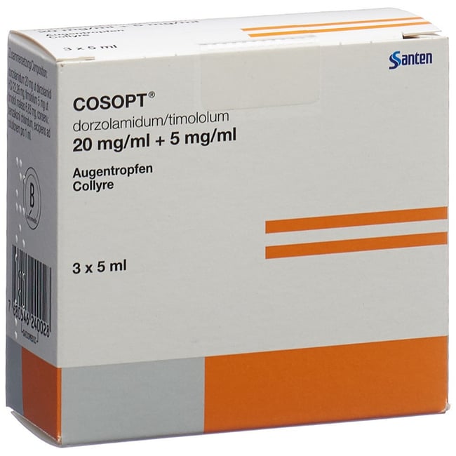 COSOPT gtt opht stérile 3 fl 5 ml