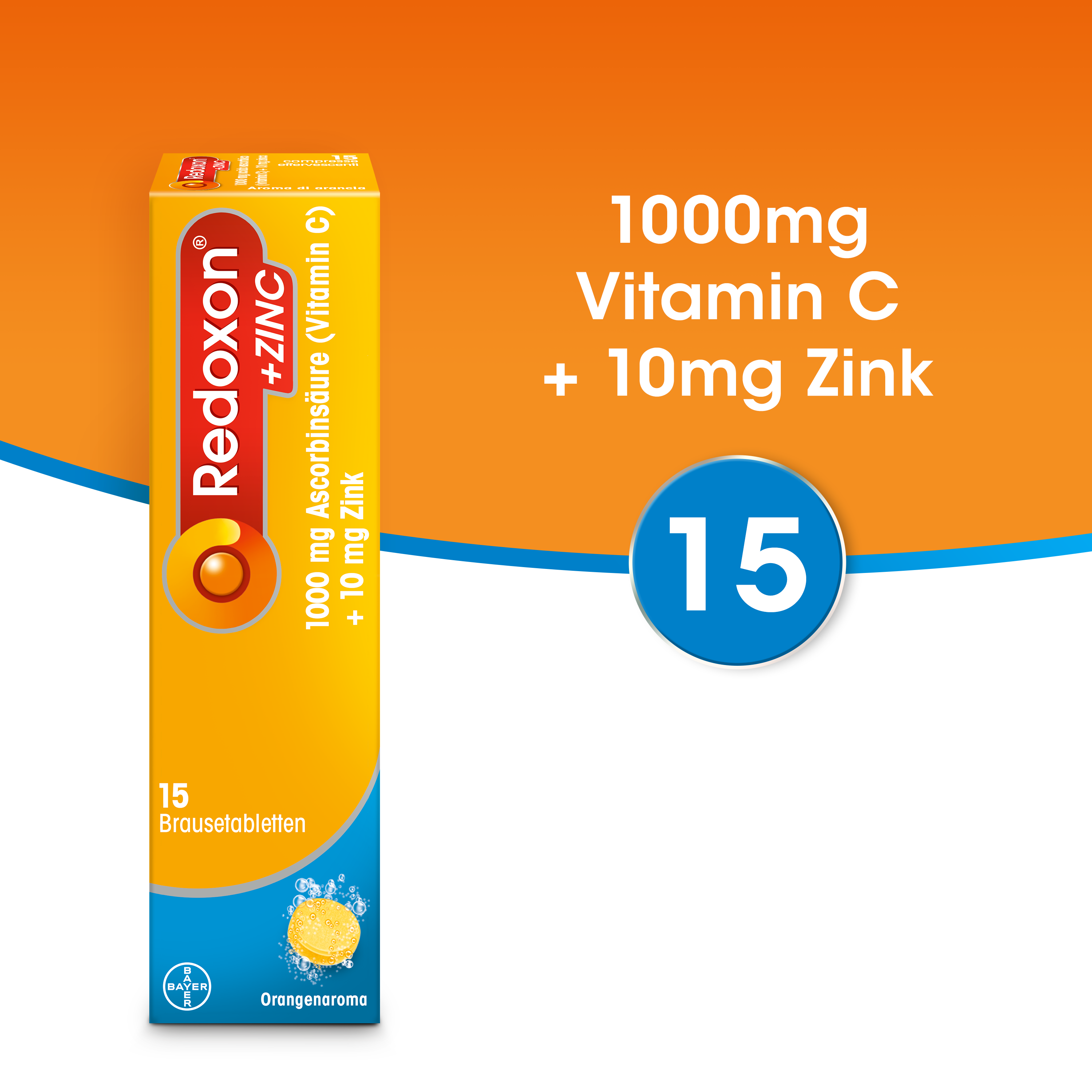 REDOXON Zinc cpr eff bte 15 pce