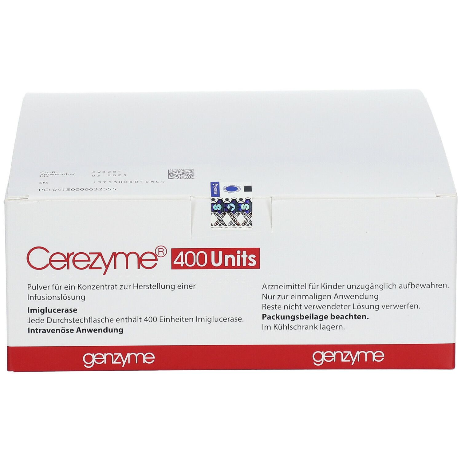 CEREZYME subst sèche 400 U flac