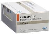 CELLCEPT i.v. subst sèche 500 mg flac 4 pce