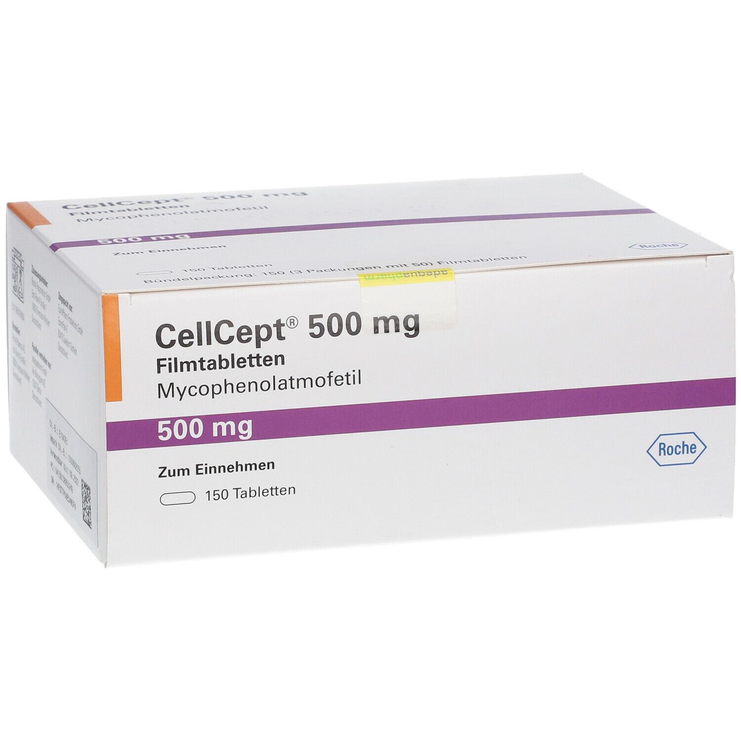 CELLCEPT i.v. subst sèche 500 mg flac 4 pce