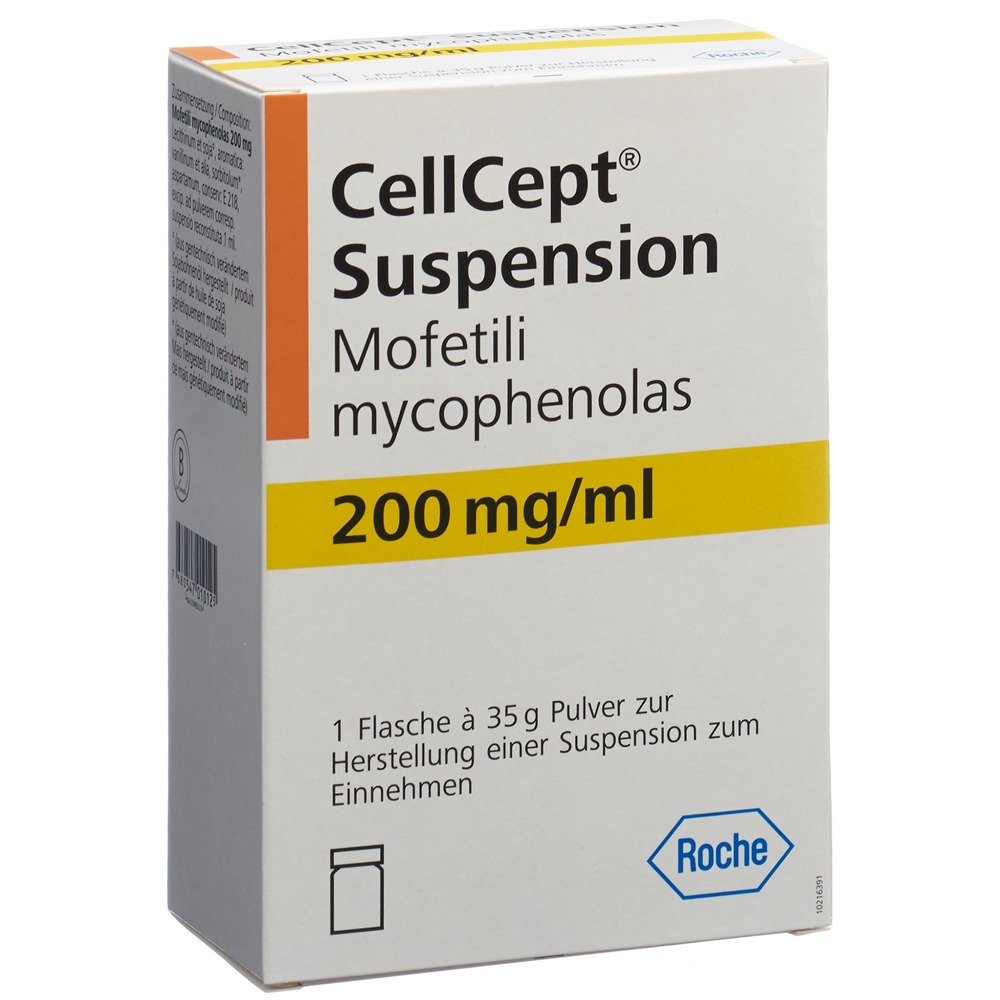 CELLCEPT pdr 200 mg/ml pour susp fl 175 ml