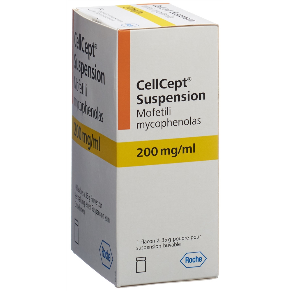CELLCEPT pdr 200 mg/ml pour susp fl 175 ml