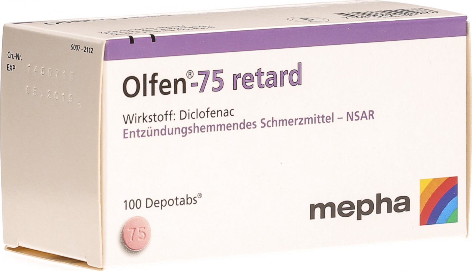OLFEN retard depotabs 75 mg 100 pce