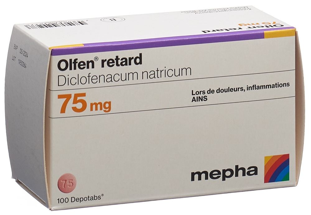 Olfen-75 retard, Retardtabletten