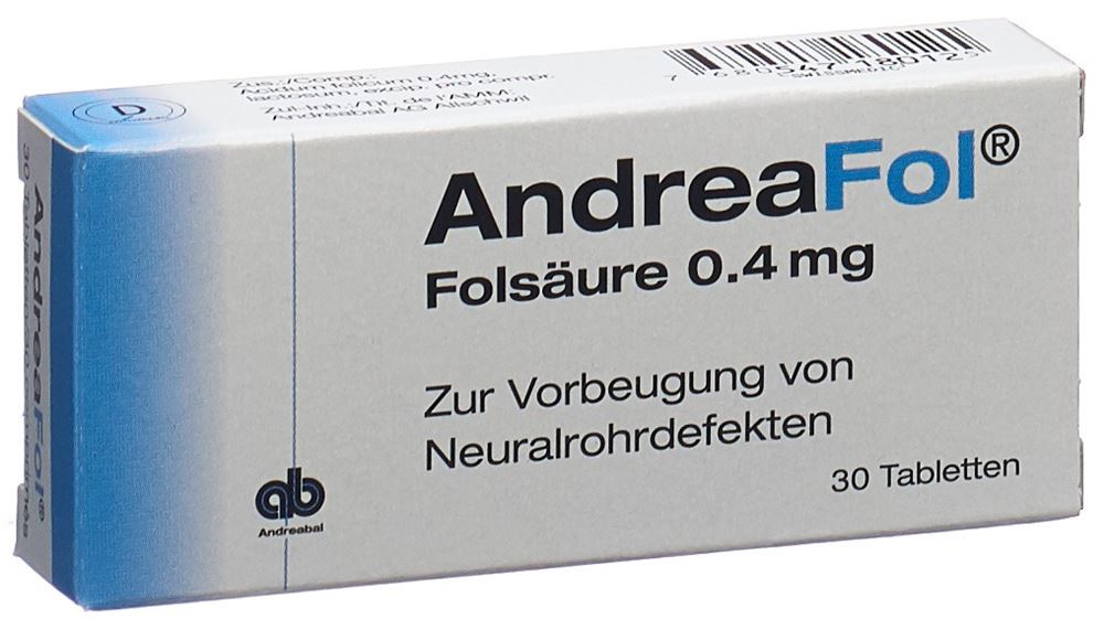 ANDREAFOL cpr 0.4 mg 30 pce