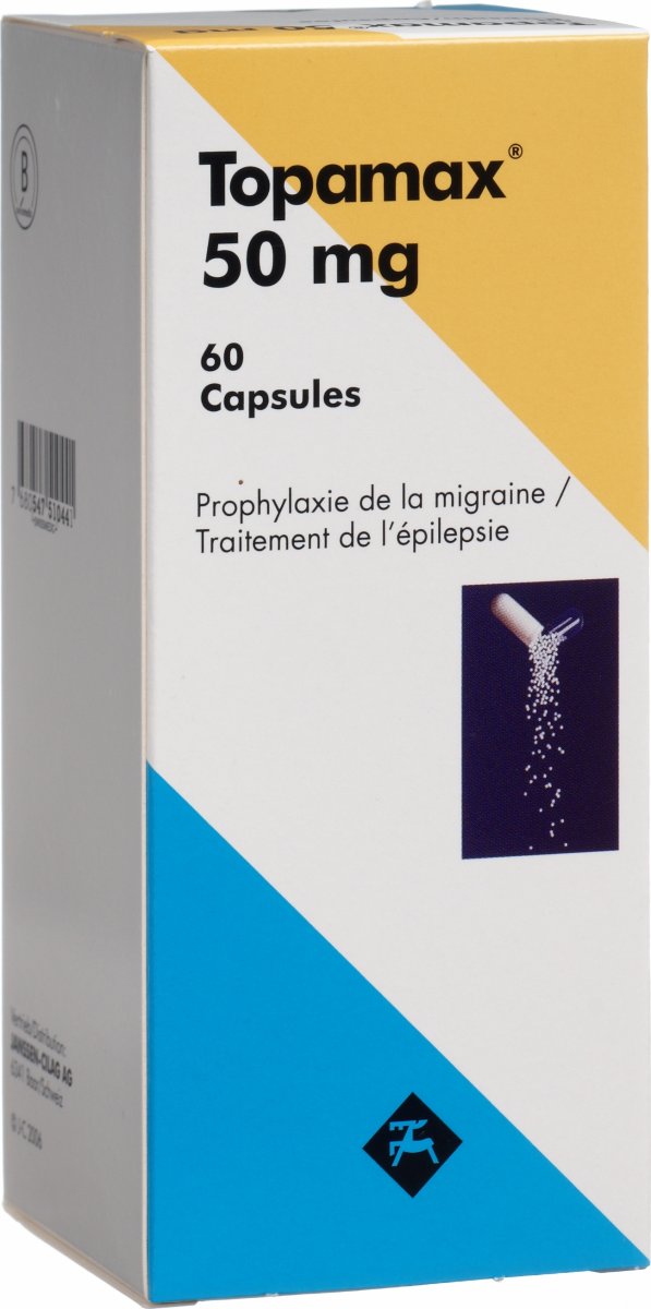 TOPAMAX caps 50 mg bte 60 pce