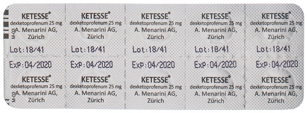KETESSE cpr pell 25 mg 20 pce