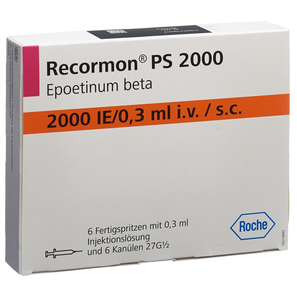 RECORMON PS 2000 UI/0.3 ml ser pré 6 pce