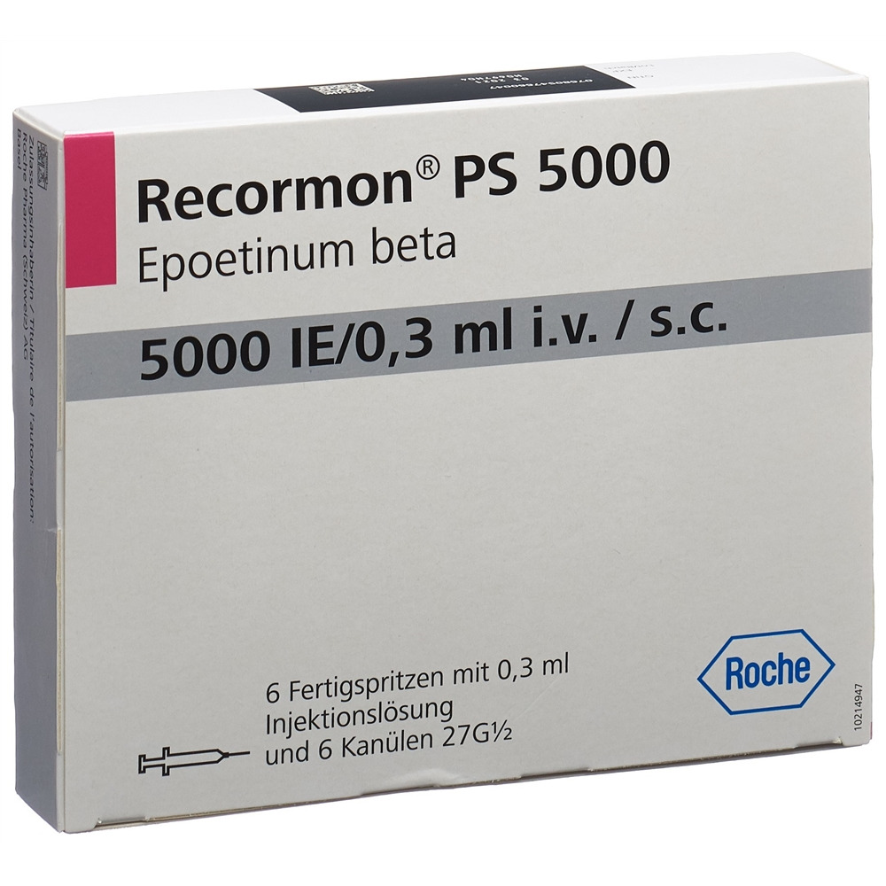 Recormon PS 5000 U.I./0,3 mL, Fertigspritzen