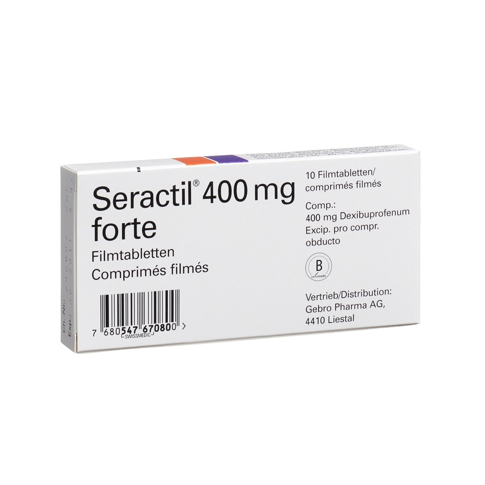 SERACTIL cpr pell 400 mg forte 10 pce
