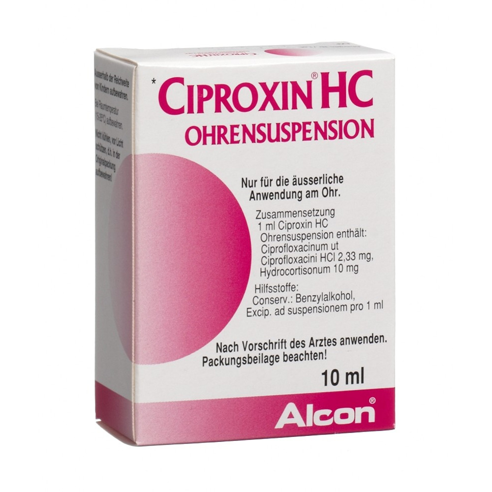 CIPROXIN HC susp auric fl 10 ml