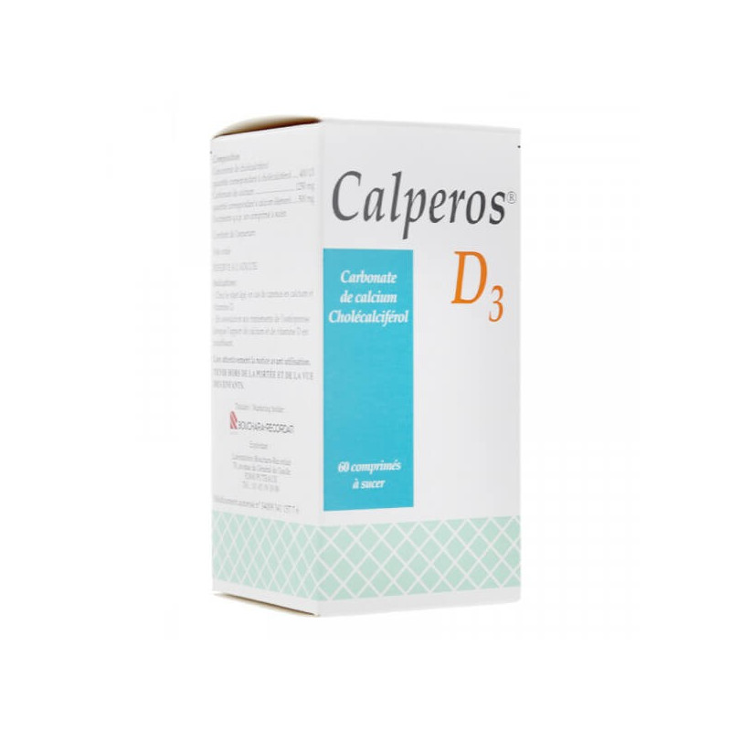 CALPEROS D3 cpr sucer menthe bte 60 pce