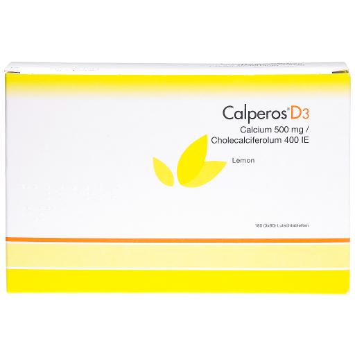 CALPEROS D3 cpr sucer lemon bte 180 pce
