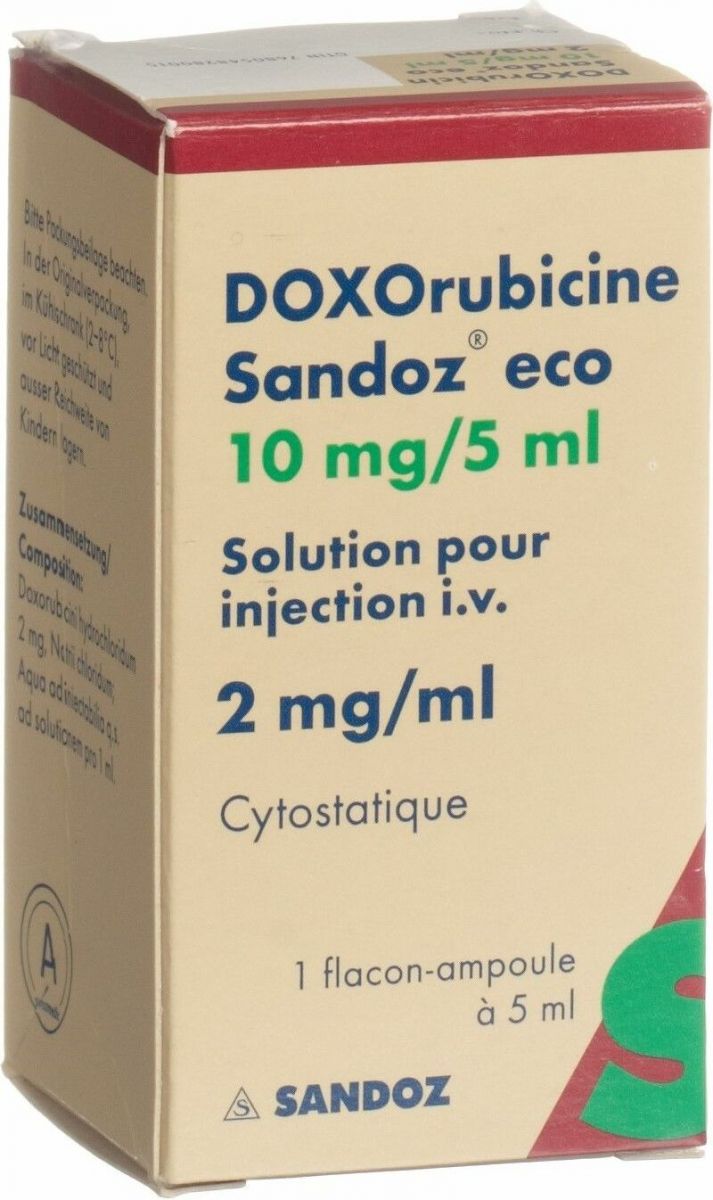 DOXORUBICINE Sandoz eco 10 mg/5ml 5 ml