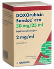DOXORUBICINE Sandoz eco 50 mg/25ml 25 ml