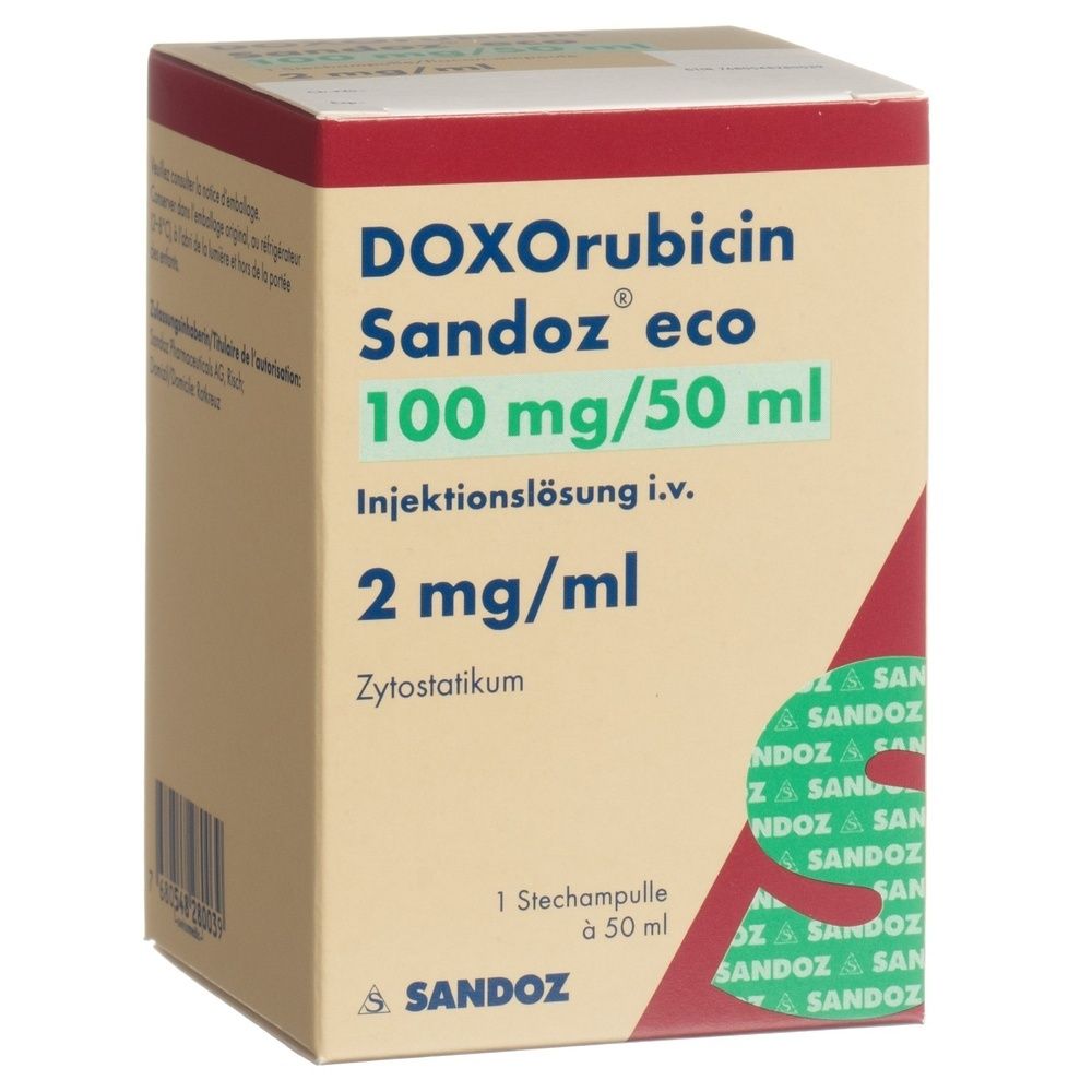 DOXORUBICINE Sandoz eco 100 mg/50ml 50 ml