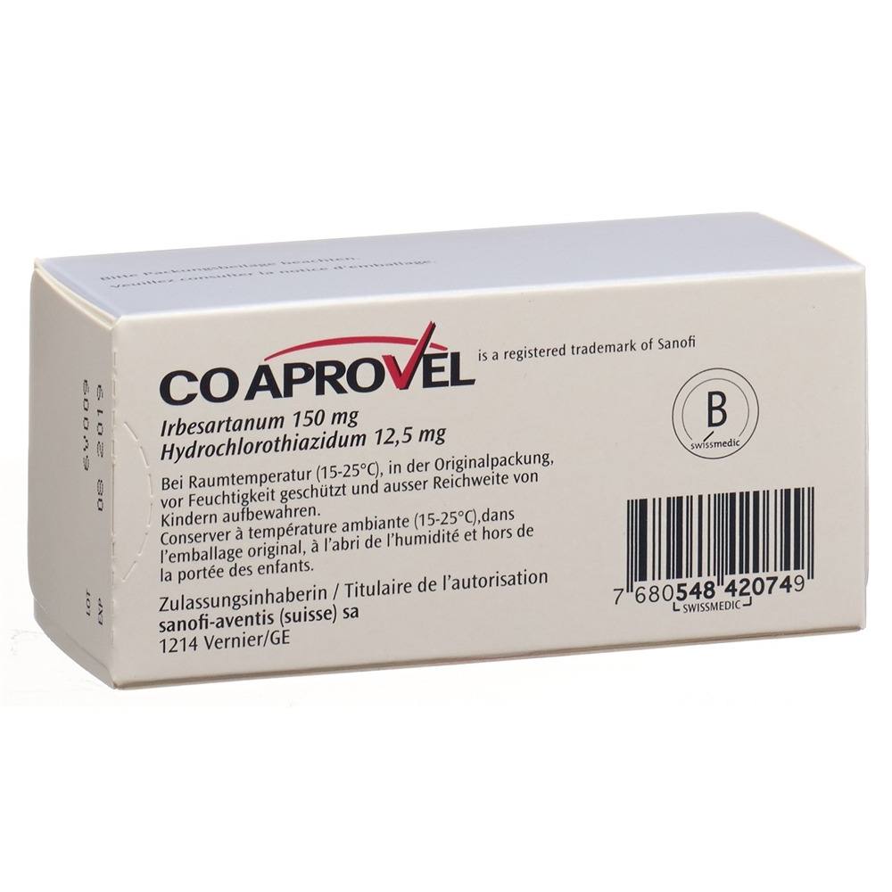 COAPROVEL cpr pell 150/12.5 98 pce