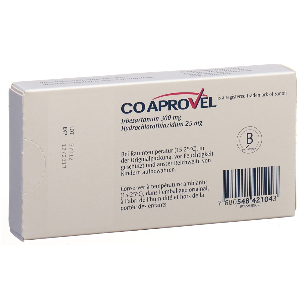 CoAprovel 300/25, comprimés filmés
