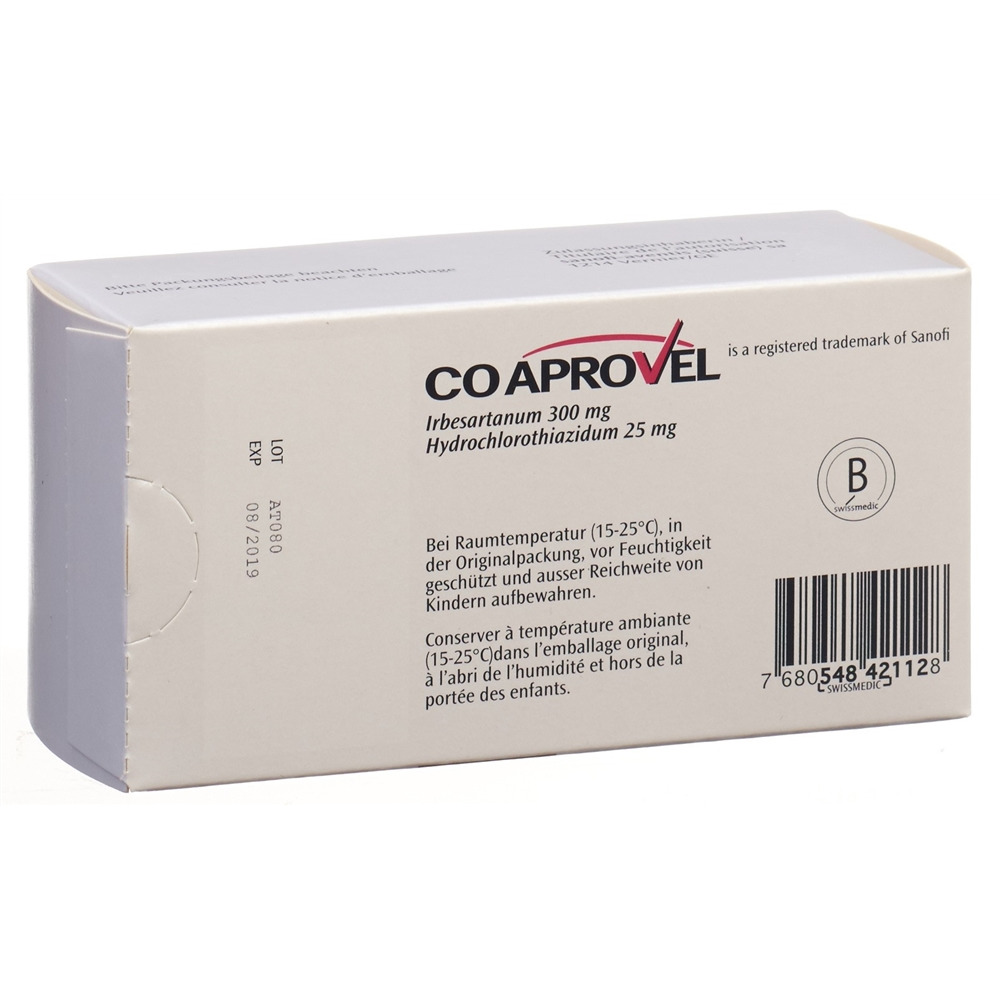 CoAprovel 300/25, comprimés filmés