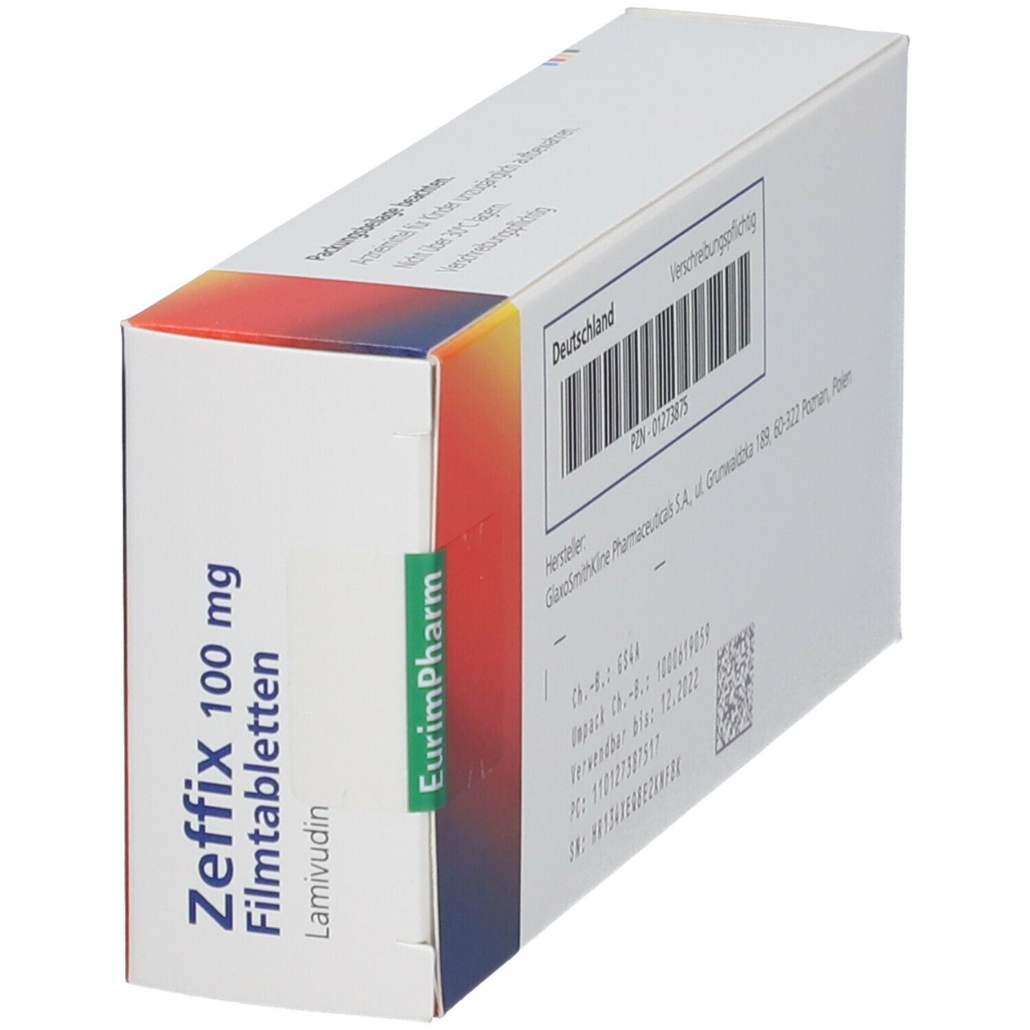 ZEFFIX cpr pell 100 mg 84 pce
