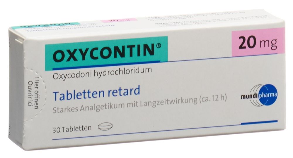 OXYCONTIN cpr ret 20 mg 30 pce