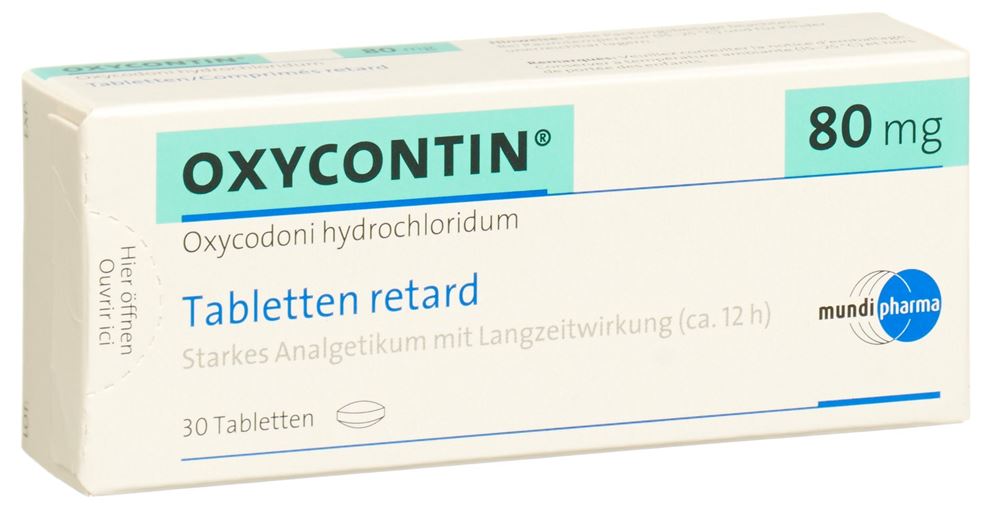 OXYCONTIN cpr ret 80 mg 30 pce