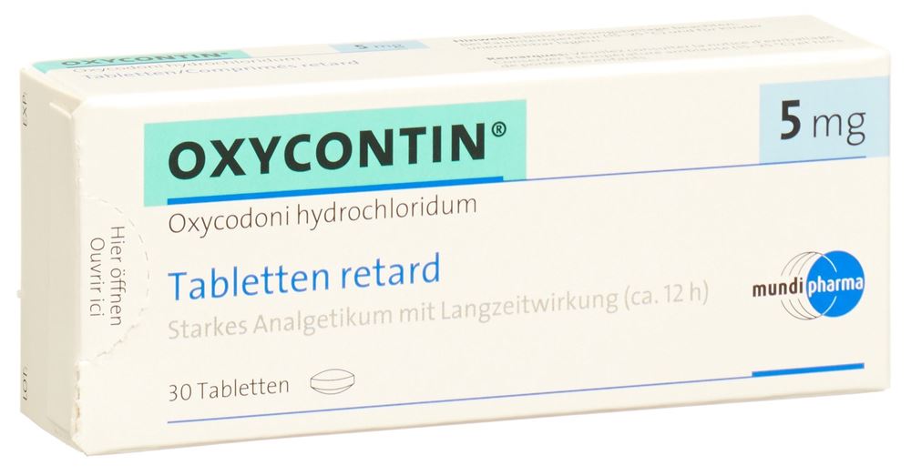 OXYCONTIN cpr ret 5 mg 30 pce