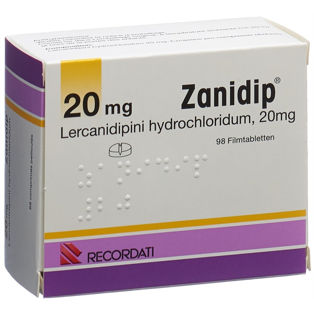 ZANIDIP cpr pell 20 mg 98 pce
