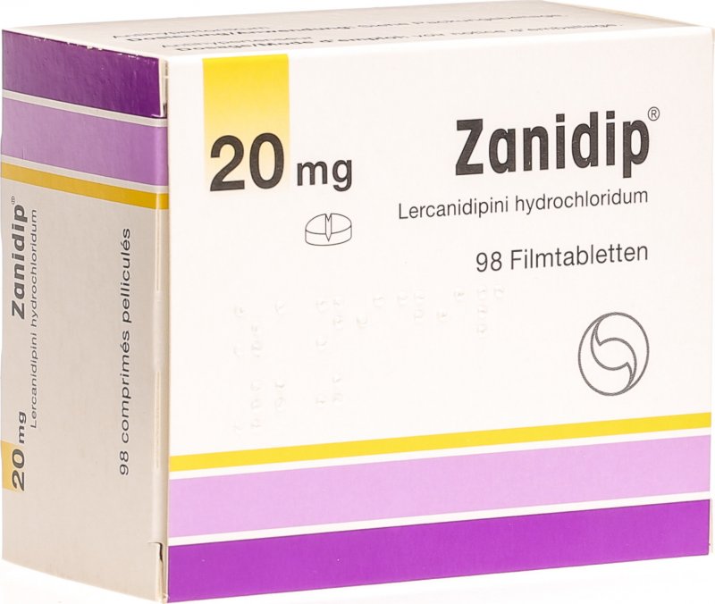 ZANIDIP cpr pell 20 mg 98 pce