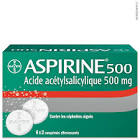 ASPIRINE cpr eff 500 mg 6 sach 2 pce