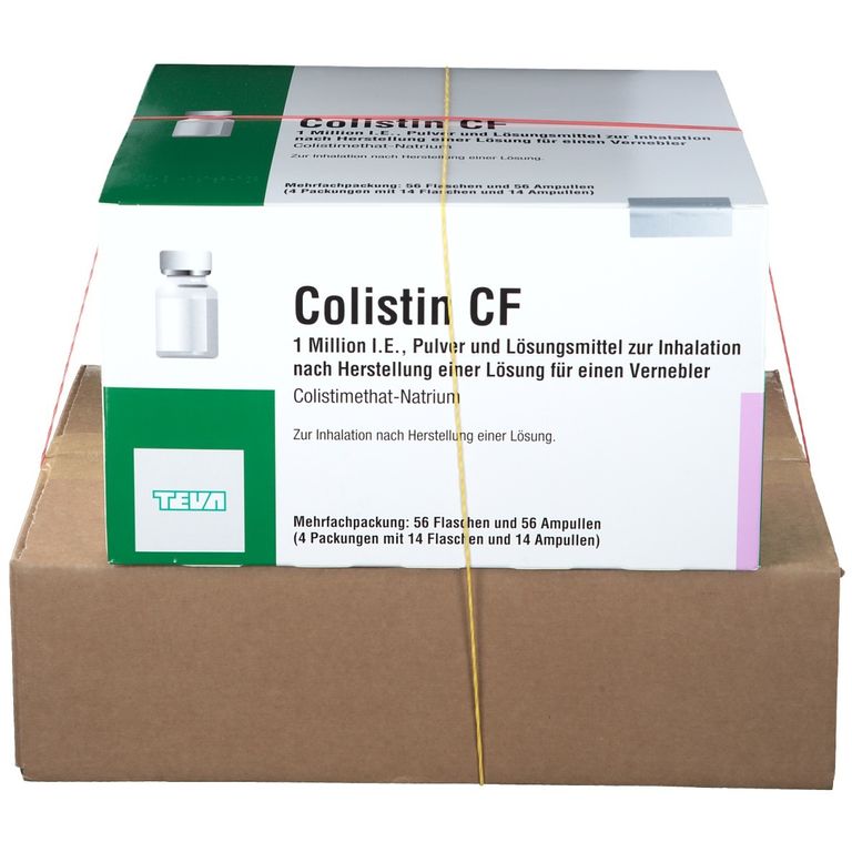 COLISTIN pour inhalation 1 mio UI c solv 14 pce