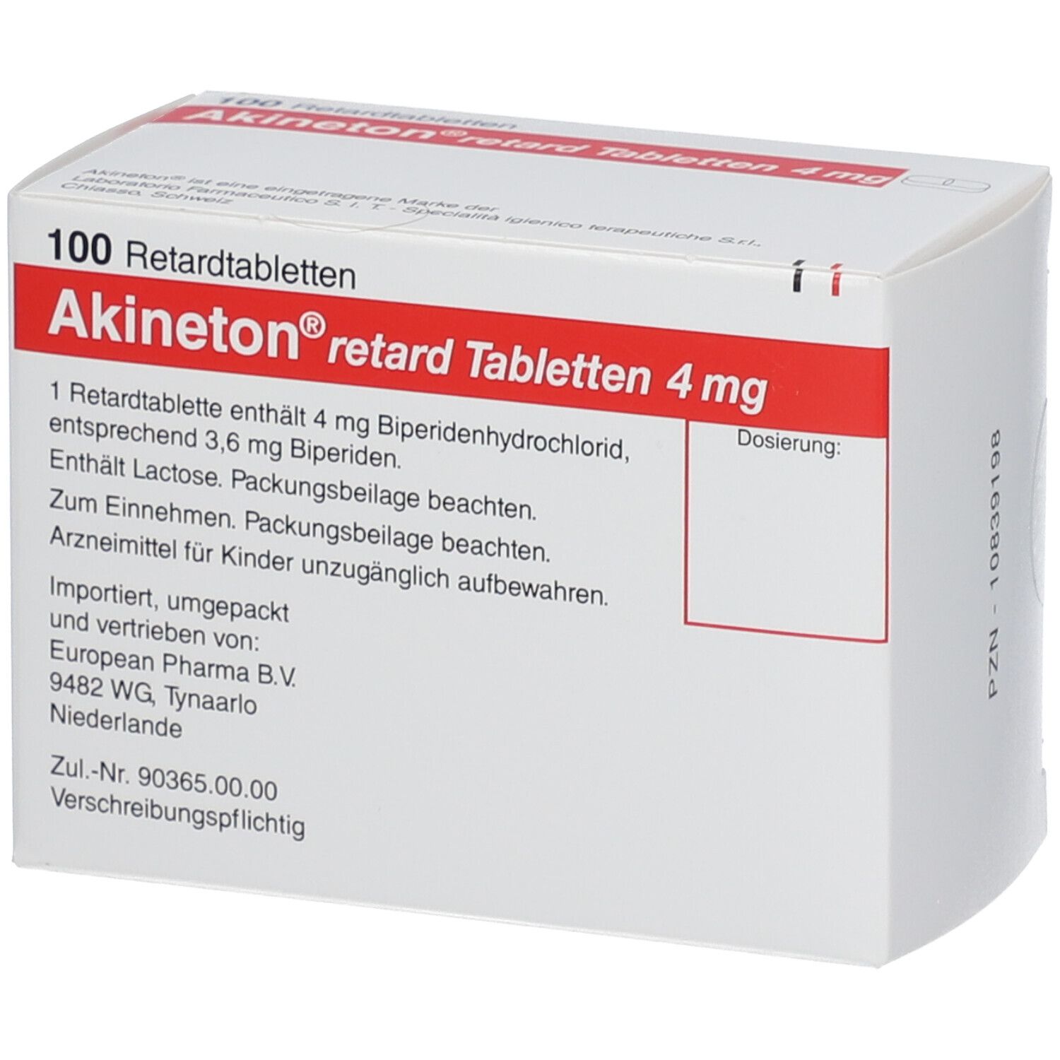AKINETON retard cpr ret 4 mg 100 pce