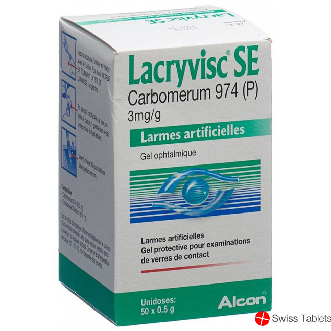 LACRYVISC SE gel opht 50 unidos 0.5 g